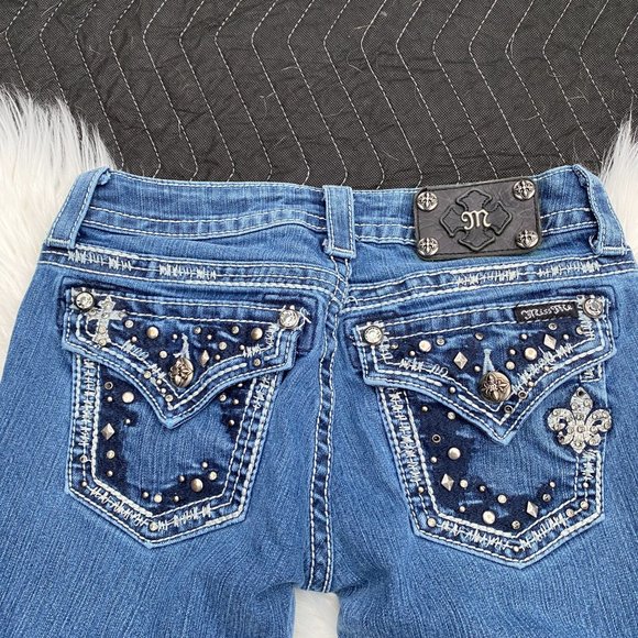 Miss Me Straight Leg Medium Wash Jeans - Picture 5 of 5